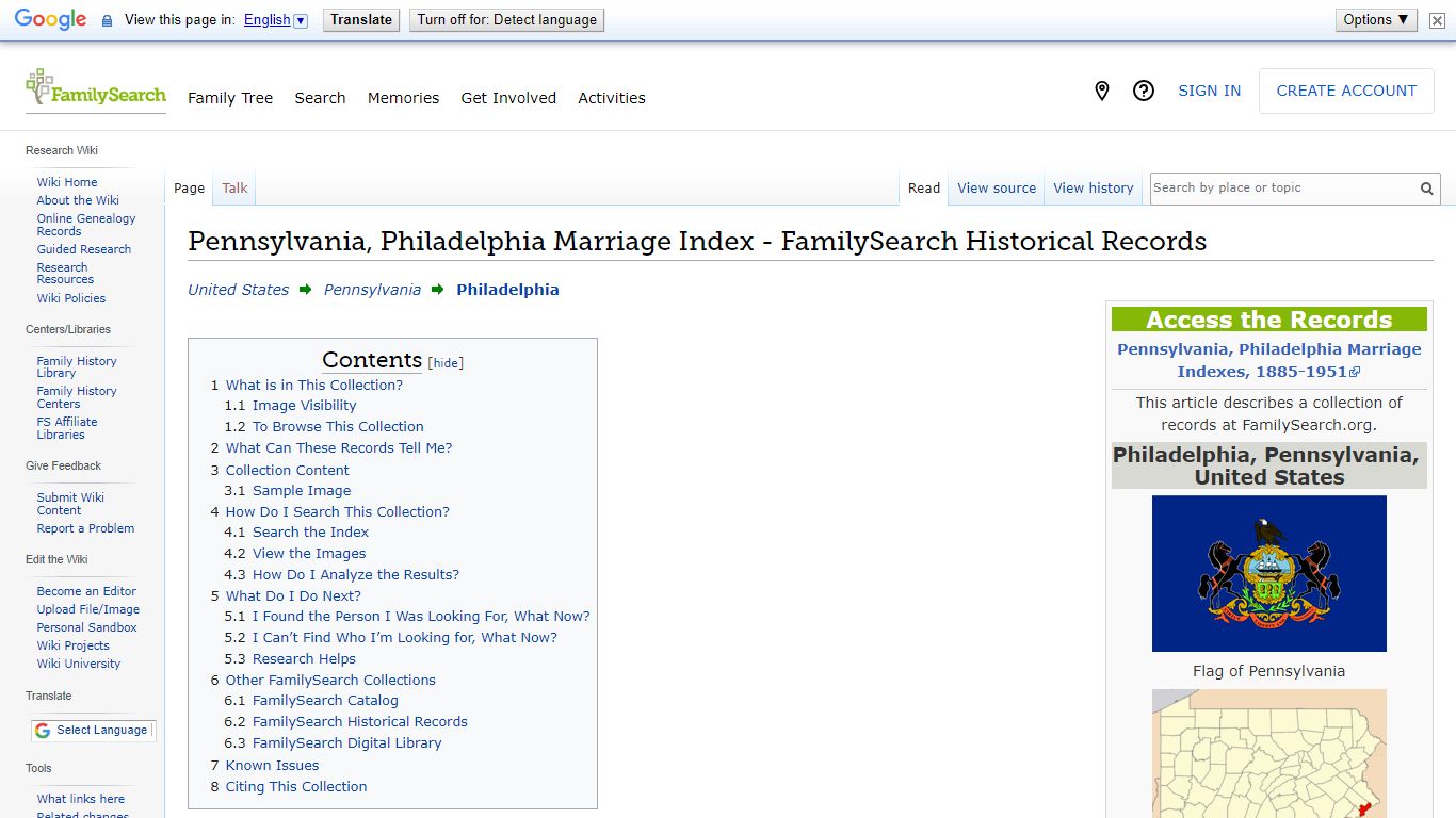 Pennsylvania, Philadelphia Marriage Index - FamilySearch Historical Records
