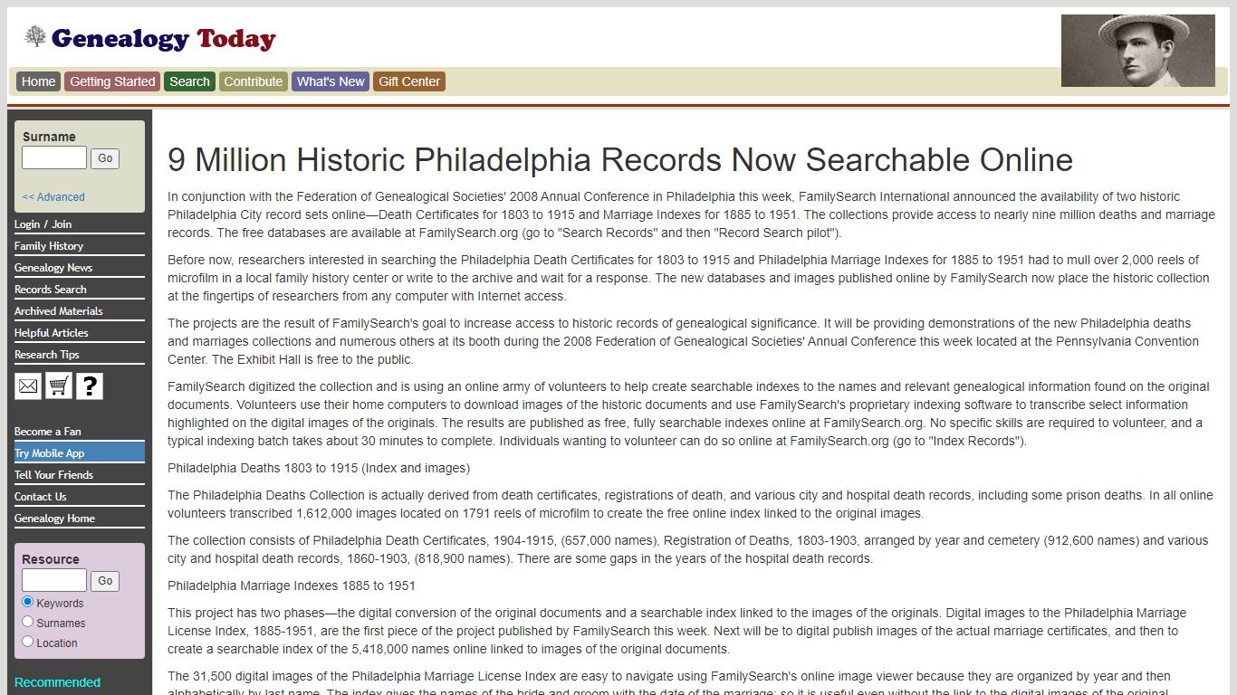 9 Million Historic Philadelphia Records Now Searchable Online